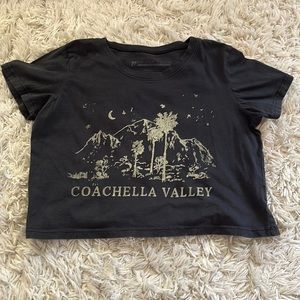 Prince Peter faded black Graphic tee crop